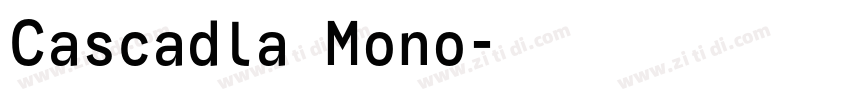 Cascadla Mono字体转换